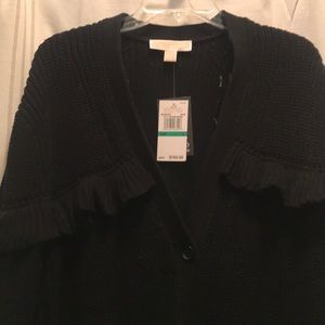 NWT Michael Kors Chunky Button Down Sweater Size:L